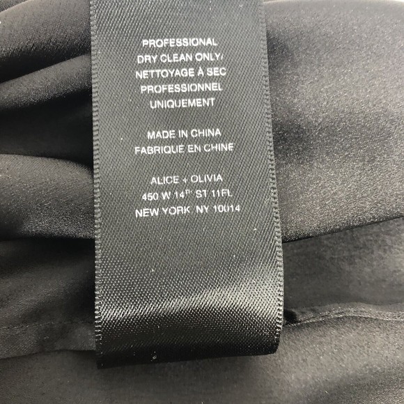 alice + olivia Alta Dark Floral Print Top Size XS - Picture 7 of 7